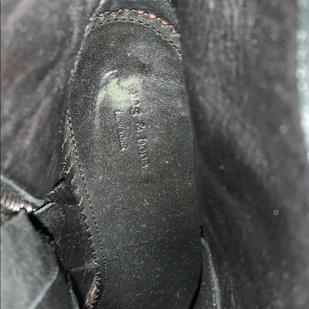 rag & bone Black Suede Ankle Booties